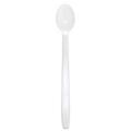 U2205(WHITE) 8 IN WHITE PLASTIC SODA SPOON 1000/CS