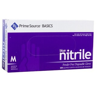 75000763 PRIME SOURCE MEDIUM BASIC BLUE PF NITRILE GLOVES Case