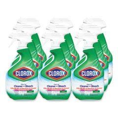 CLO31221 CLOROX CLEANER PLUS BLEACH 32 OZ SPRAY BOTTLES 9/CS