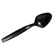 A7SPBL 9 IN PLASTIC SERVING SPOON-BLACK 144/CS