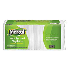 MRC6506PK LUNCH NAPKIN MARCAL 100% RECYCLED PACK 400/CS