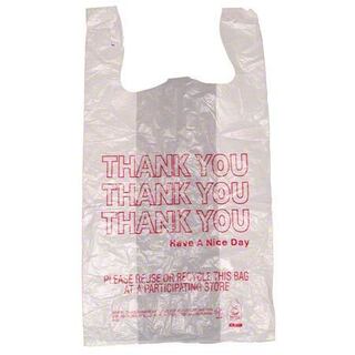 1367-2099 THANK YOU BAG WHITE 1/6 BL 10X6.5X20.5 1000/CS