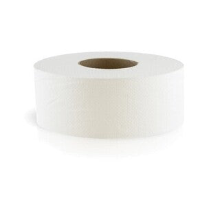 129X MOR-SOFT JUMBO 2 PLY TOILET TISSUE WHITE 9 IN 12/CS