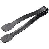 130TONG9LWBK 9 INCH BLACK PLASTIC SERVING TONGS 48/CS