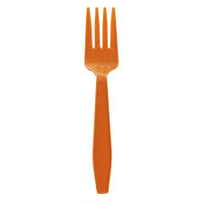 U2030 (ORANGE) FORK - PLASTIC HEAVY WEIGHT - ORANGE 1000/CS