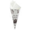 CARNIVAL KING 15 OZ NEWS PRINT CARDBOARD SQUARE FRENCH FRY CONE Box