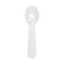 U2450W PLASTIC TASTING SPOON WHITE 4000/CS