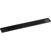 124BLM24 BLACK DRINK BAR MAT 27 INCH X 3.75 INCH Each