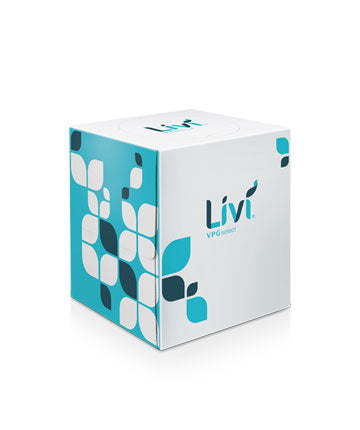 11516 LIVI VPG CUBE PACK FACIAL TISSUE WHITE 2 PLY 36/CS