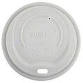 CUL-CS-12 PLA COMPOSTABLE WHITE HOT CUP LID FOR 10-20 OZ 1000/CS