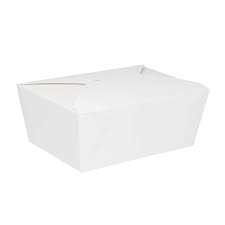 FP-FTG110W #4 7.5X5.5X3.5 110 OZ WHITE FOLD TO GO CONTAINER 160/CS