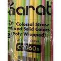 C9060s COLOSSAL 9 IN WRAPPED MIXED COLOR STRAWS 10MM 1600/CS