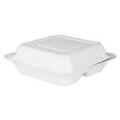 KE-BHC99N-1CFF FIBER 9X9X3 BAGASSE TO GO BOX NATURAL COLOR 200/CS