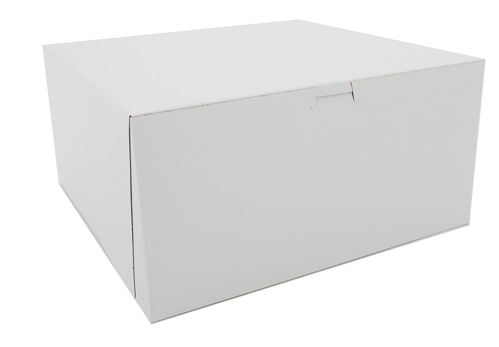 0989 12X12X6 CAKE BOX - WHITE, NO WINDOW 50/CS