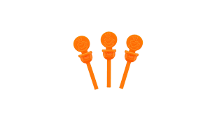 AMSTICKSTOGO PLASTIC COFFEE PLUG - ORANGE 400/CS