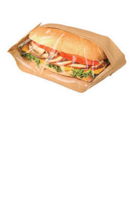 300080BC PAPER SANDWICH BAG W/WINDOW (3.5 X 2.25 X 10.75) 500/CS