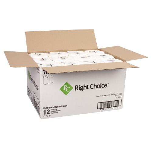 78000007 KITCHEN ROLL TOWEL 250 SHEET 2 PLY-WHITE 12/CS