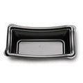 CF744-080 BLACK 8 IN OBLONG DEEP BANANA BOAT BASE 600/CS