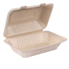 79000024 MOLDED FIBER KRAFT CLAMSHELL 9X6X3 IN 250/CS