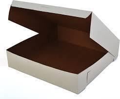 0984 BAKERY BOX 12X12X3 NON WINDOW WHITE 100/CS