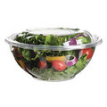 ECOEPSB18 COMPOSTABLE 18 OZ CLEAR SALAD BOWL WITH LID 150/CS