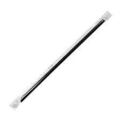 C9035 BLACK WRAPPED 9 IN POINTED PLASTIC STRAWS 5MM 2000/CS