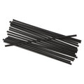 BWKSTRU525B10 BLACK STIR STRAWS 5.25 IN 10/CS