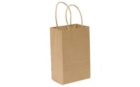 87093 DURO GEM 60# TWIST HANDLE BAG KRAFT 5.25 X 3.25 X 8.38 250/CS
