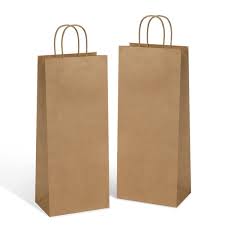 75079 5.25X3.25X13 VINO KRAFT PAPER BAG
