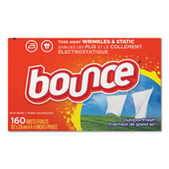 PGC80168BX BOUNCE FABRIC SOFTENER SHEETS OUTDOOR FRESH 160/SHEETS Box