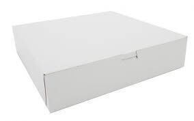 99912122CB BAKERY BOX 12X12X3 NON WINDOW WHITE 10/BX