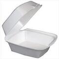 DCC60HT1 DART 6X6 WHITE FOAM HINGED BOX 500/CS