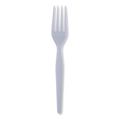 E175001 WHITE MEDIUM WEIGHT PLASTIC FORK 1000/CS