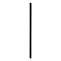 BWKJSTW775B WRAPPED BLACK JUMBO STRAWS 7.75 IN 12000/CS