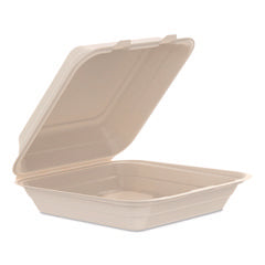 DCC90FBRHT1 DART MOLDED FIBER HINGED CONTAINER 9X9X3 IN 200/CS
