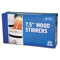 RPPR825CT 7.5 IN WOODEN COFFEE STIRRER (Box of 500) 500/BX
