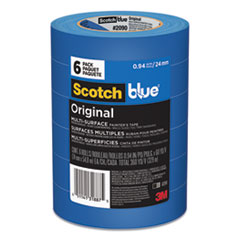 MMM209024EVP BLUE MASKING TAPE 60 YARDS-6 ROLLS Bundle