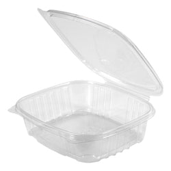 AD24 24 OZ CLEAR PET HINGED DELI CONTAINER 200/CS