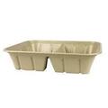 CA-SC-112DL HALF SIZE FIBER CATERING TRAY 2-COMPT 200/CS