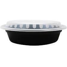 IM-FC4016B 16 OZ ROUND FOOD CONTAINER W/ CLEAR LID 150/CS