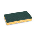 BWK174 KITCHEN SCRUBBING SPONGES GREEN/YELLOW INDIVIDUALLY  WRAPPED 20/BX