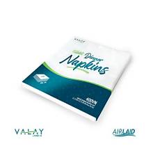 400VN AIRLAID FLAT PACK WHITE LINEN-LIKE DINNER NAPKIN 15.75X15.75 1000/CS