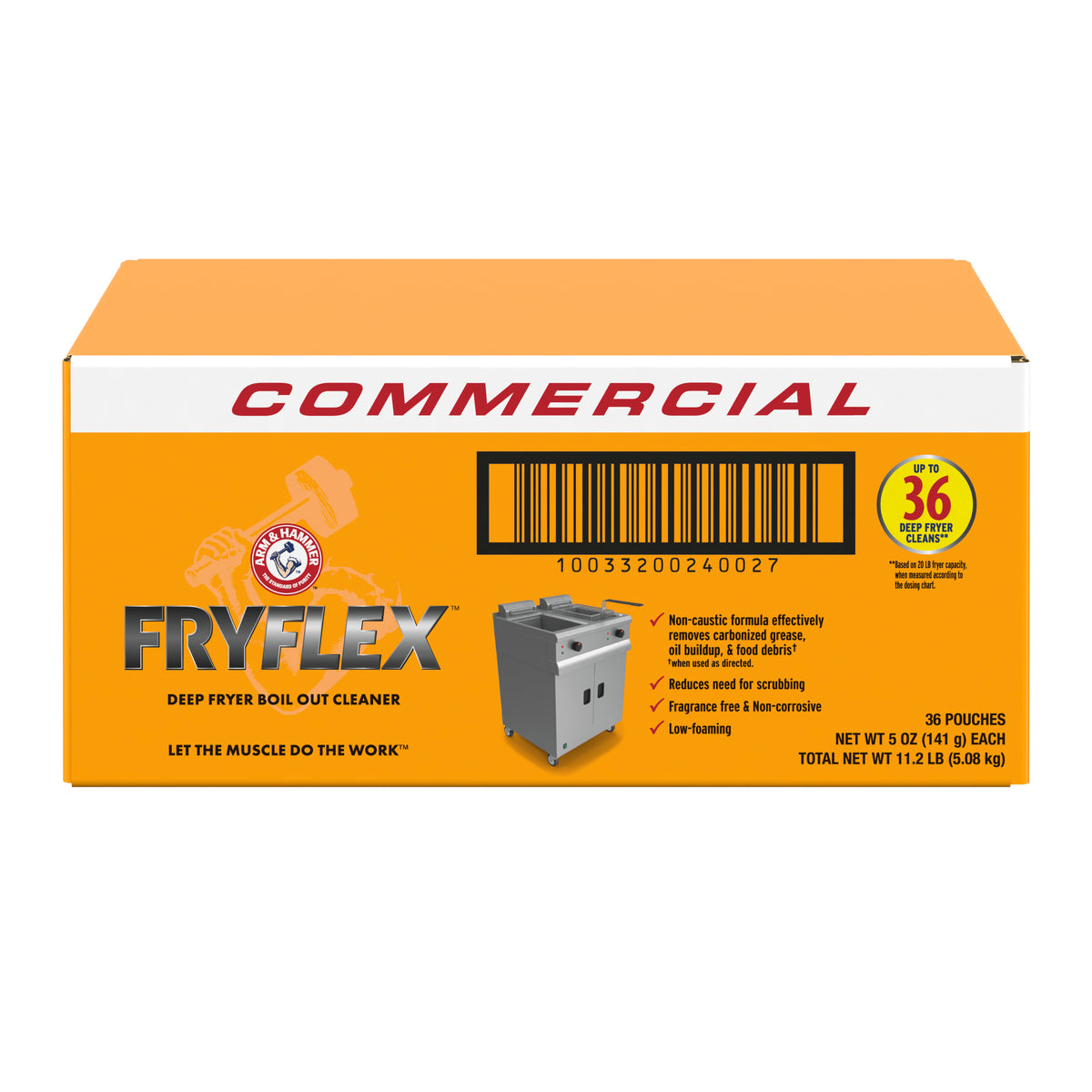 33200-24002 ARM AND HAMMER FRYER BOIL OUT PACKETS 36/CS