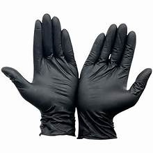 SBLK-NM510 MEDIUM POWDER FREE BLACK NITRILE GLOVES 1000/CS
