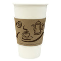 EHCS-1020 EMPRESS HOT CUP SLEEVE 10-20 OZ COFFEE PRINT KRAFT 1000/CS