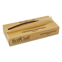 016012 NK12 ECOCRAFT DRY WAX KRAFT INTERFOLDED DELI SHEETS 12X10.75 IN 600/CS