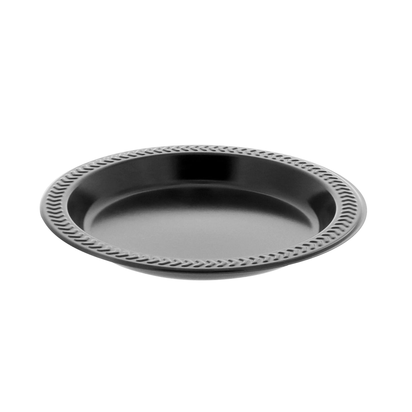 YMI6E 6 IN PLASTIC PLATE-BLACK 1000/CS