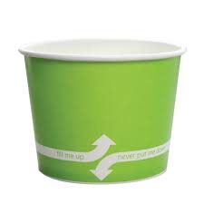 C-KDP16(GREEN) 16 OZ HOT/COLD PAPER FOOD CONTIANER GREEN 1000/CS