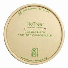 BOL-NT-12 NO TREE COMPOSTABLE LID FOR 12 AND 16 OZ TALL BOWLS 500/CS