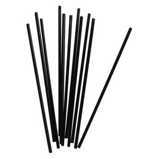 75009704 BLACK UNWRAPPED STIRRER STRAW 5.25 IN 10000/CS